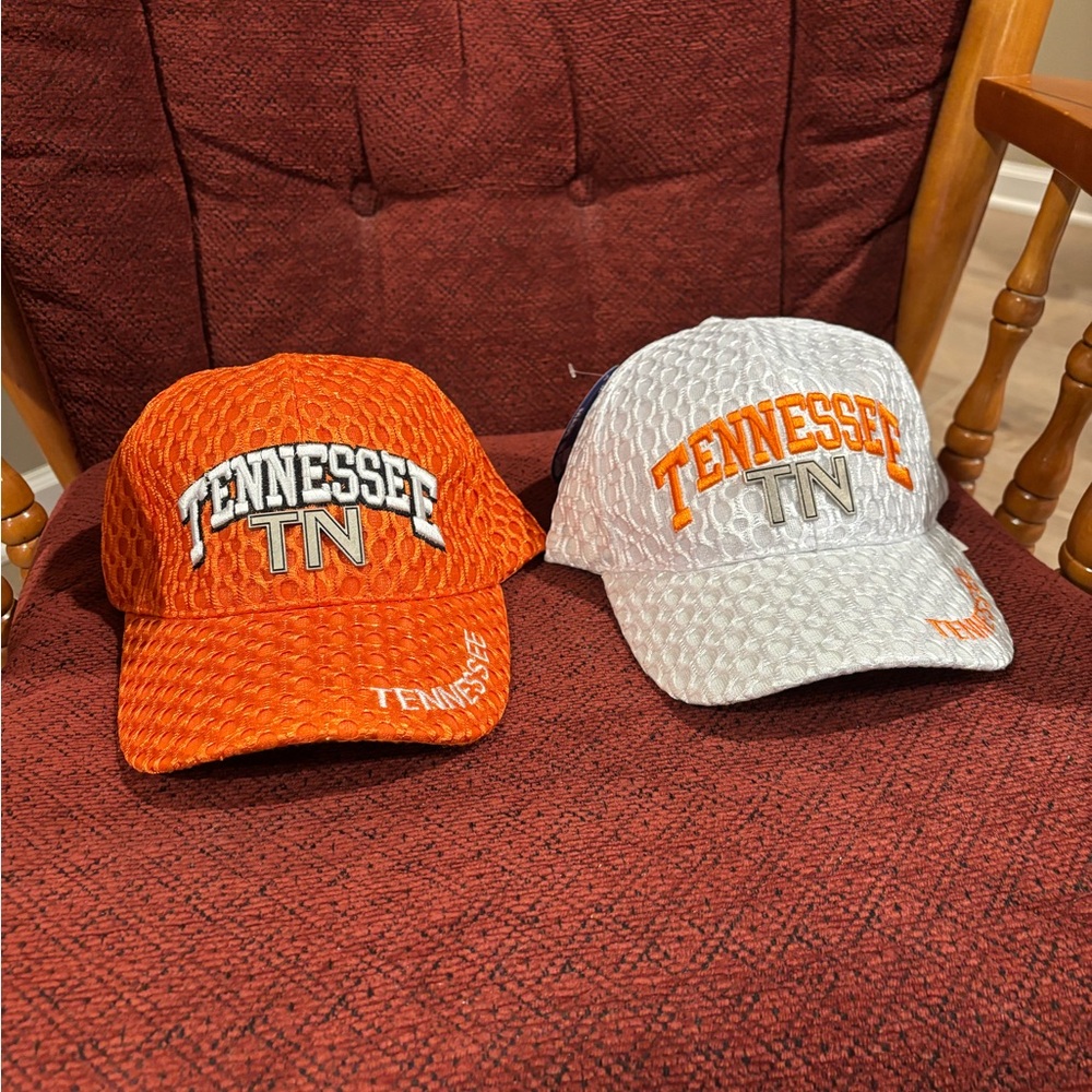 Tennessee TN Trucker Hat Mesh Snapback Cap Orange White Volunteer State Baseball